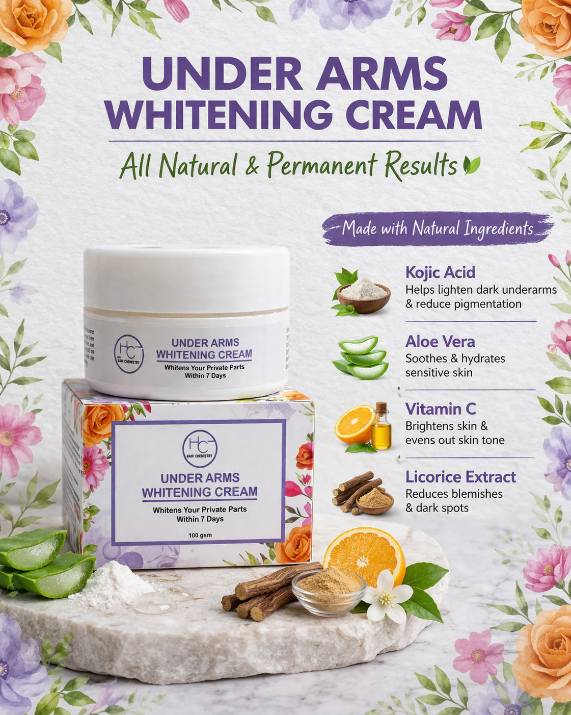 UNDERARMS & PRIVATE PARTS WHITENING CREAM