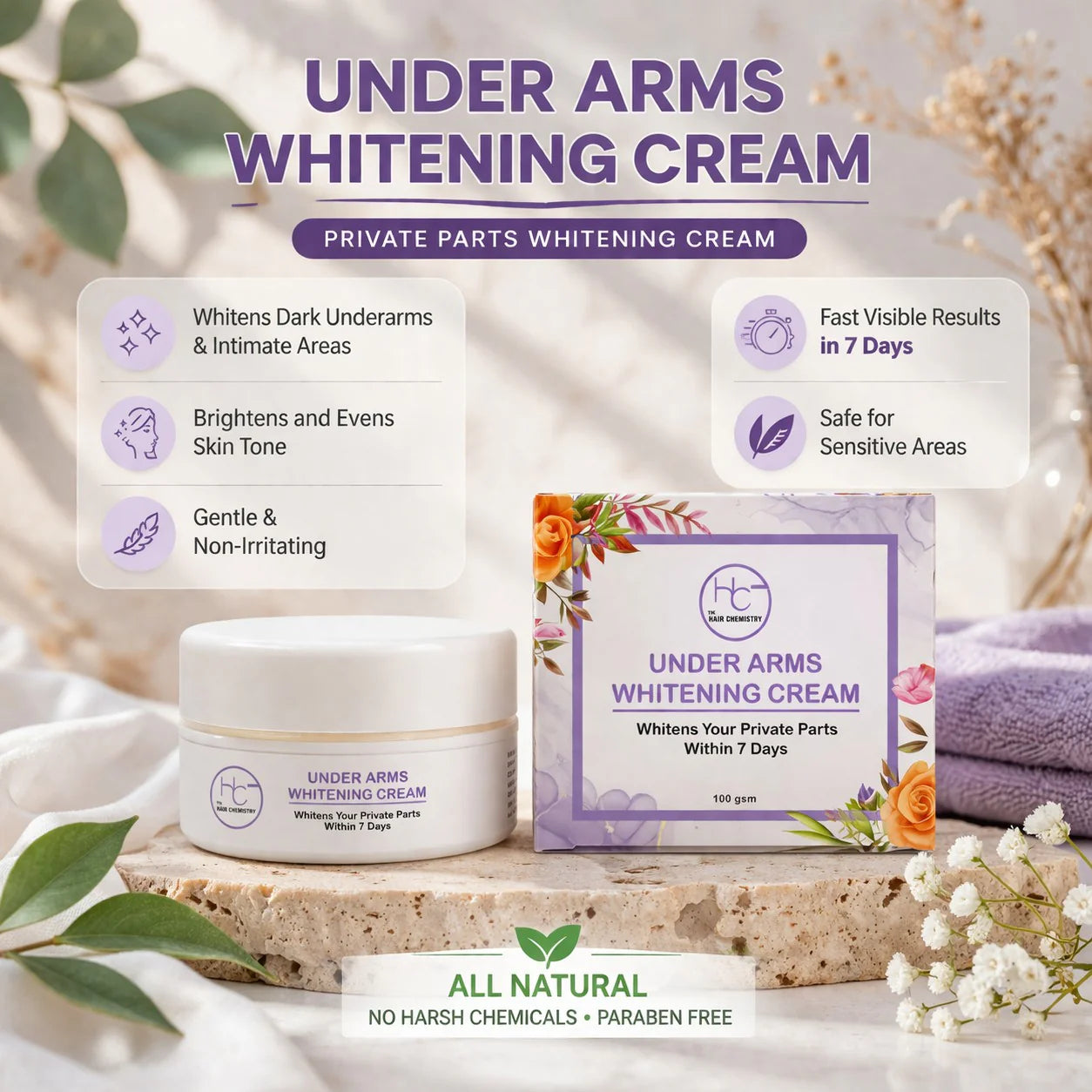 UNDERARMS & PRIVATE PARTS WHITENING CREAM