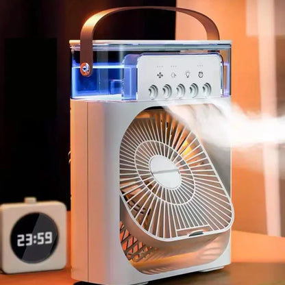 Trending Mini Air Conditioner Fan Premium 3 In 1 Desk Cooling Fan Spray Fan
